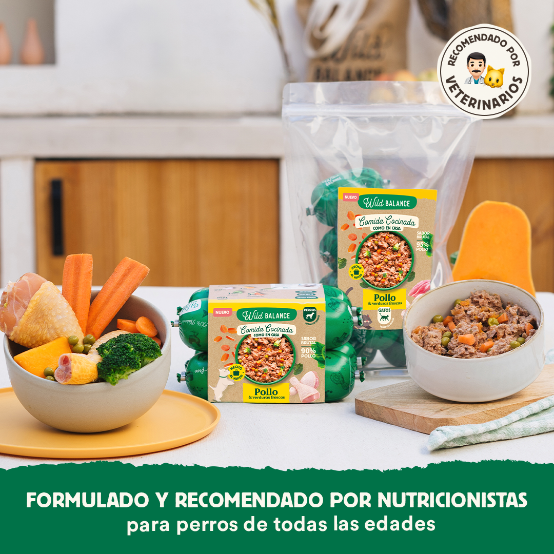 Wildbalance Comida cocinada de pollo para gatos