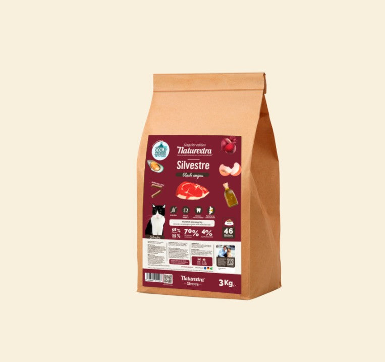 Naturextra Gatos Silvestre Pollo o Black Angus