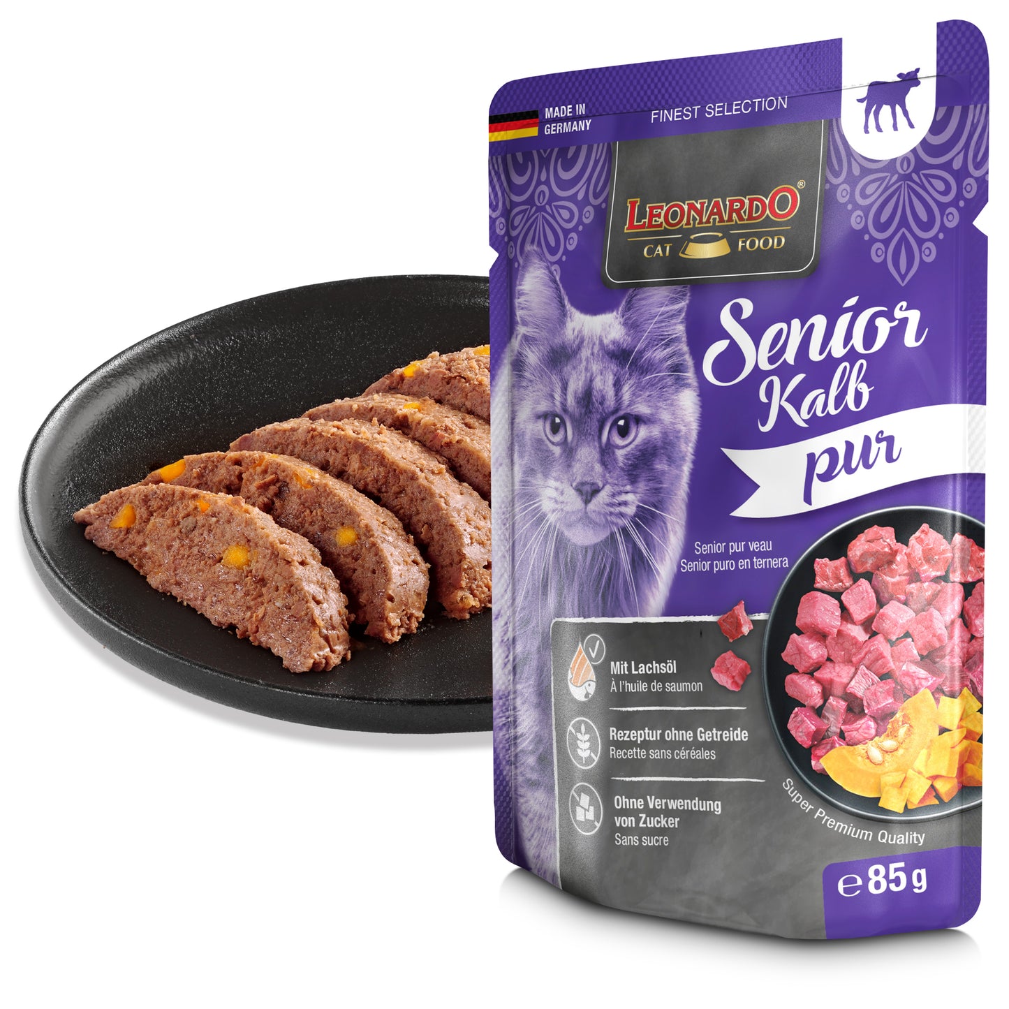 Leonardo Senior puro en Ternera 85g
