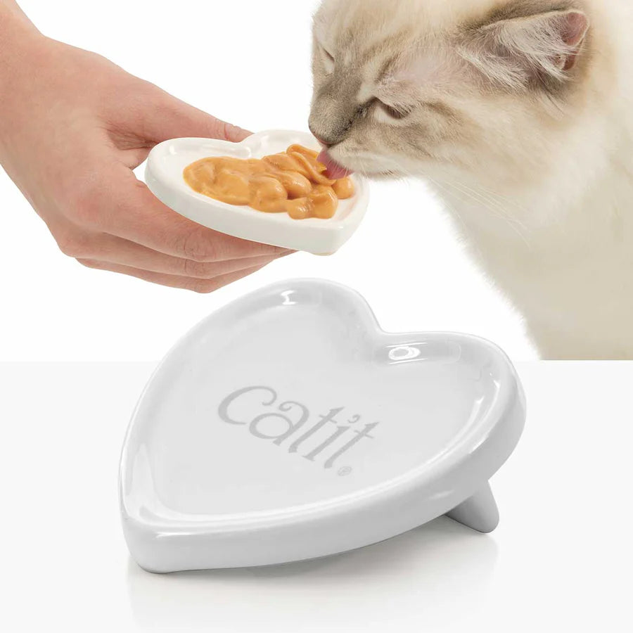 Catit plato de corazón