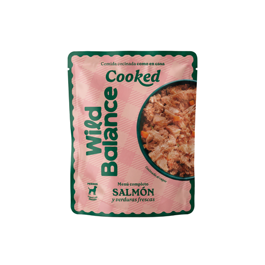 Wildbalance comida cocinada de salmón