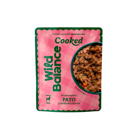 Wildbalance comida cocinada de pato