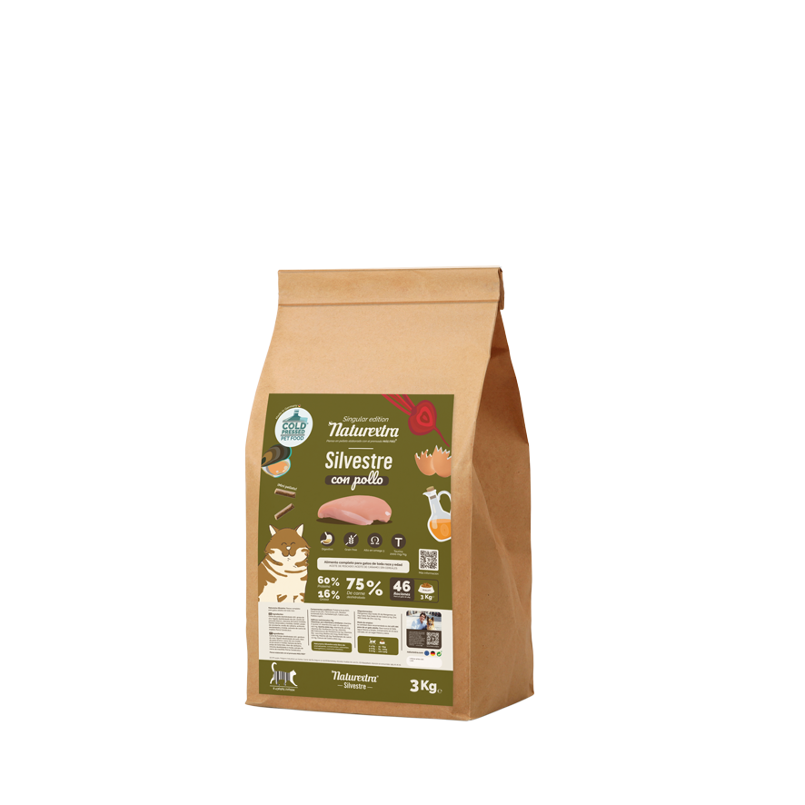 Naturextra Gatos Silvestre Pollo o Black Angus