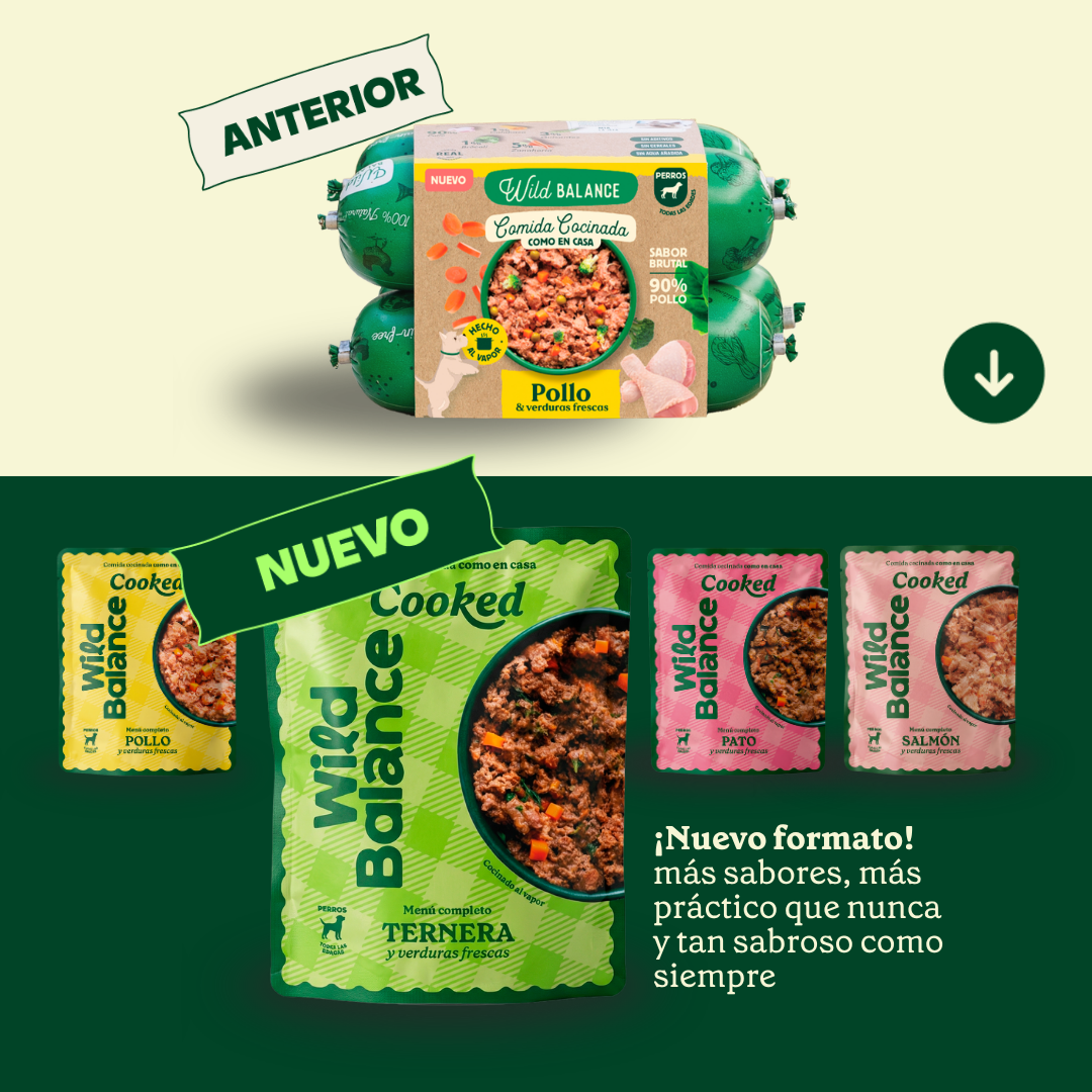 Wildbalance comida cocinada de ternera