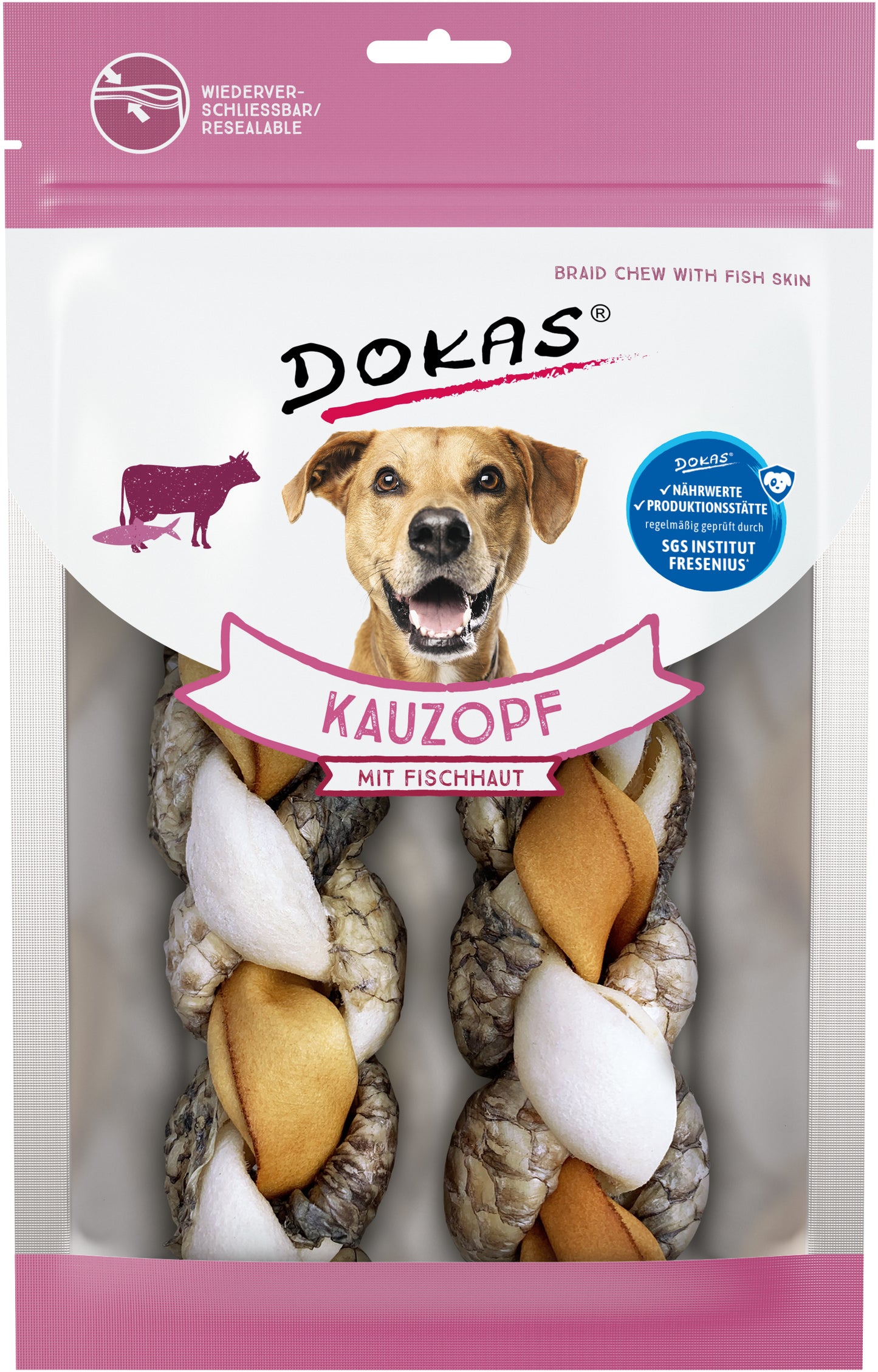 Dokas Trenza Buey con piel de Pescado