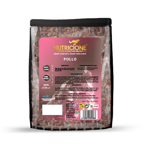 Nutricione Menú pollo gatos 500g
