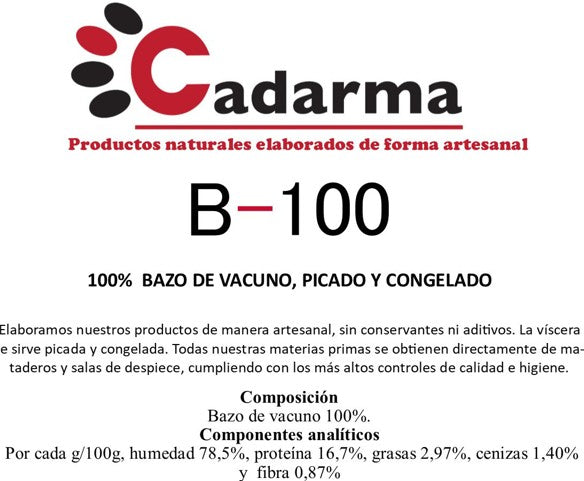 Cadarma Bazo de vacuno 500g