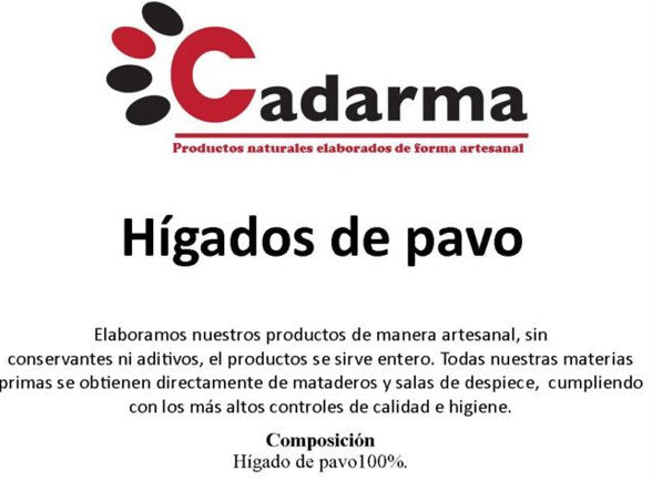 Cadarma Hígados de pavo 500g