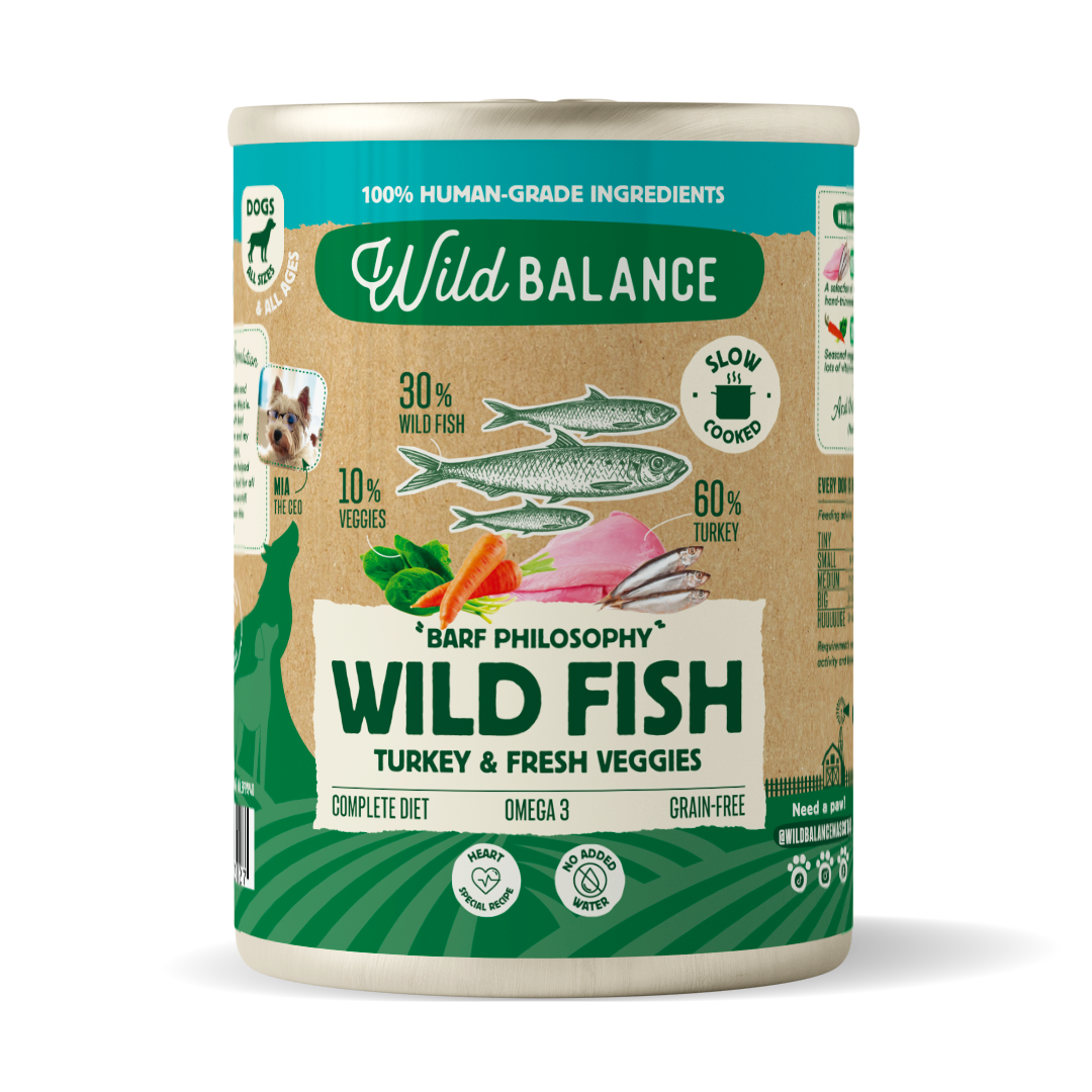 Wildbalance lata de pescado y pavo 400g