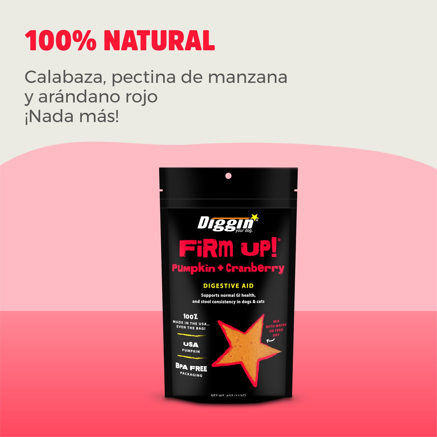 Firm Up! Cranberry. Regulador Gastrointestinal con apoyo urinario