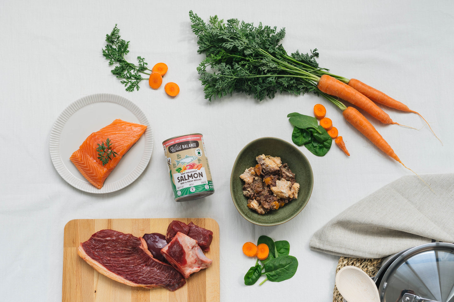 Wildbalance lata de salmón y ternera 400g