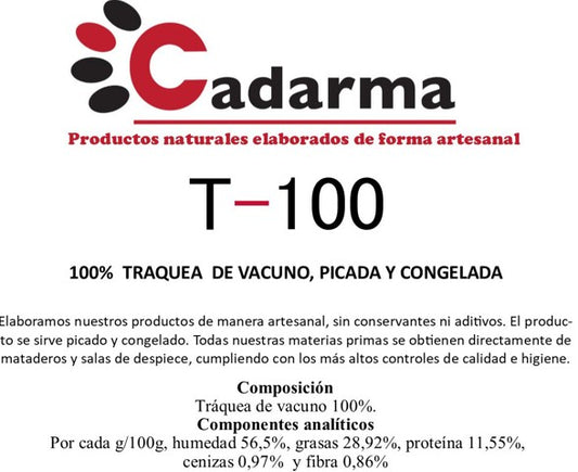 Cadarma Tráquea de vacuno 500g