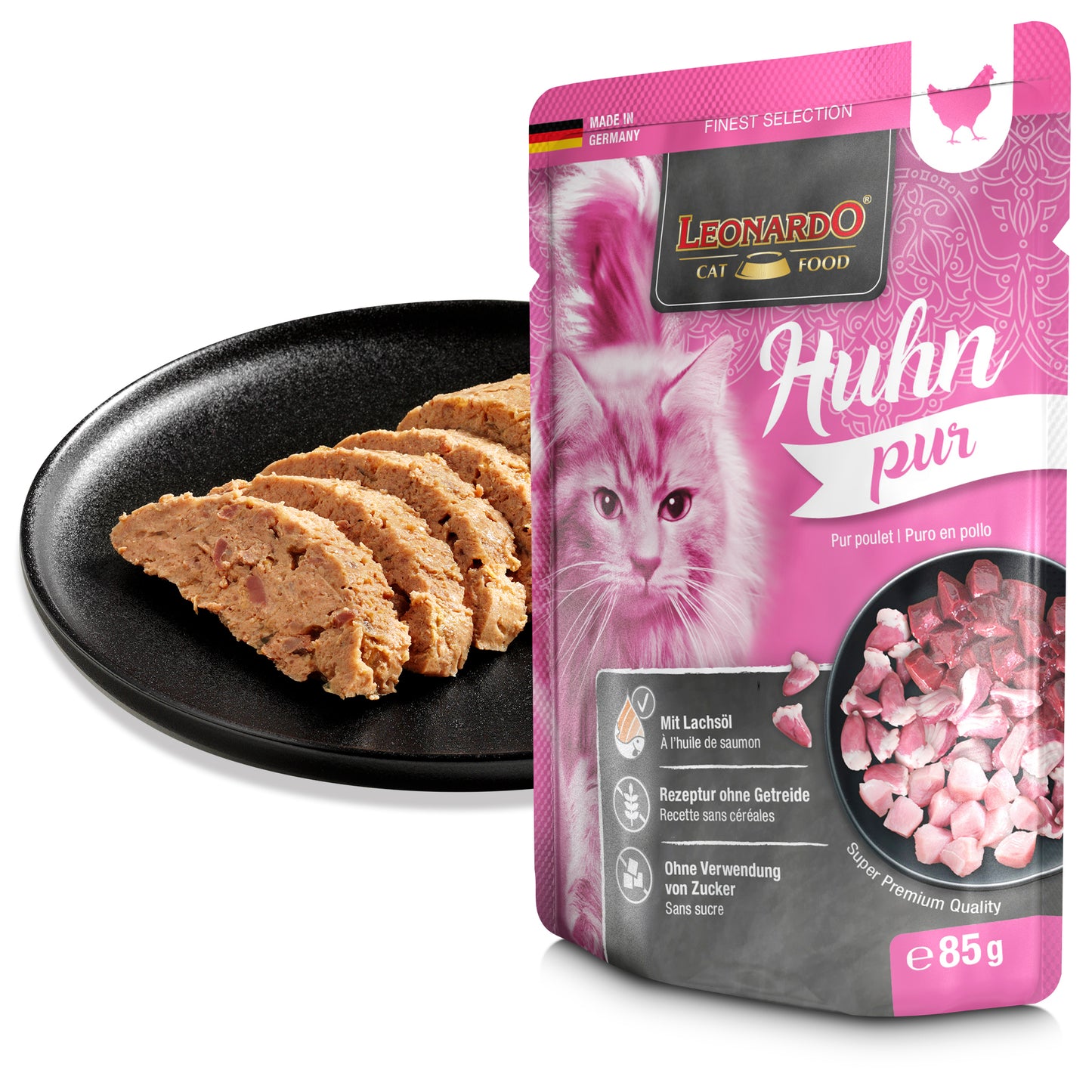 Leonardo Puro en Pollo 85 g