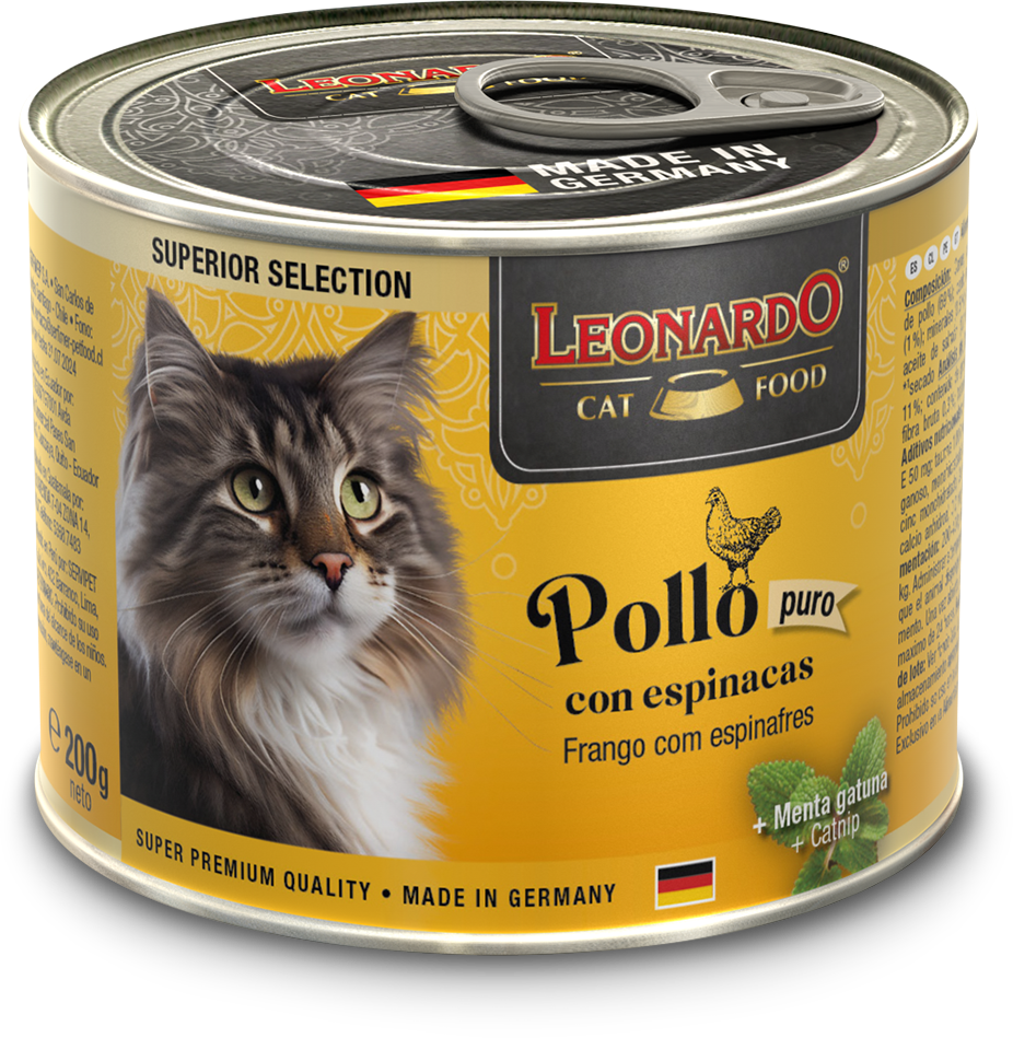 Leonardo Superior Selection Pollo con Espinacas 200g