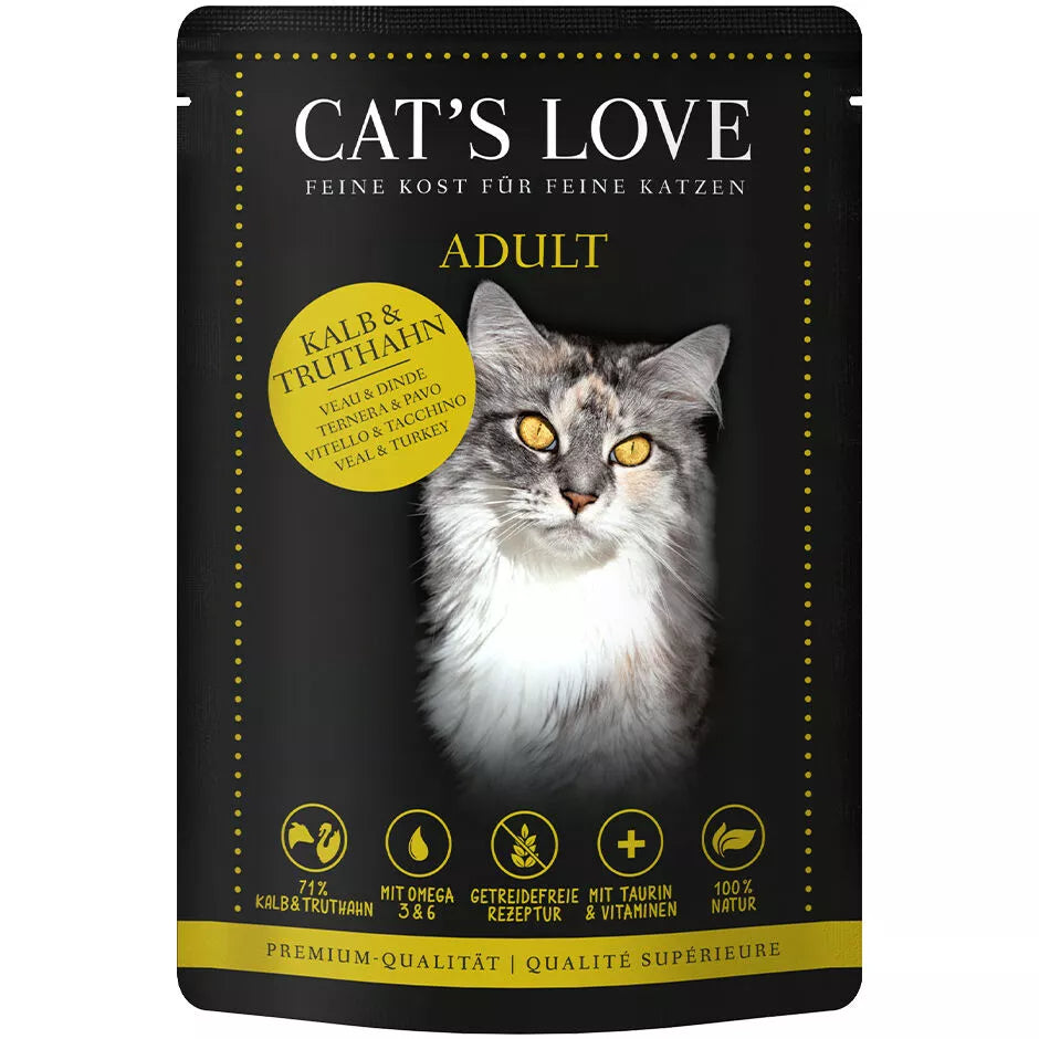 Cat's Love adulto ternera & pavo
