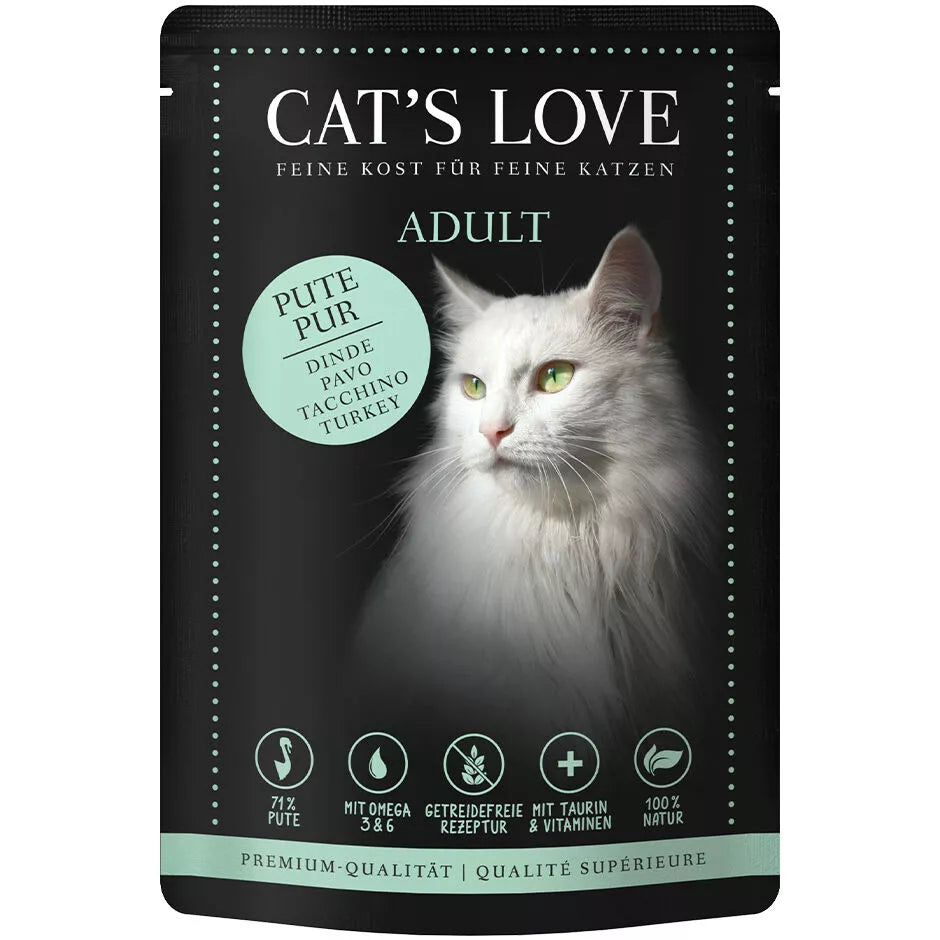 Cat's Love adulto puro pavo