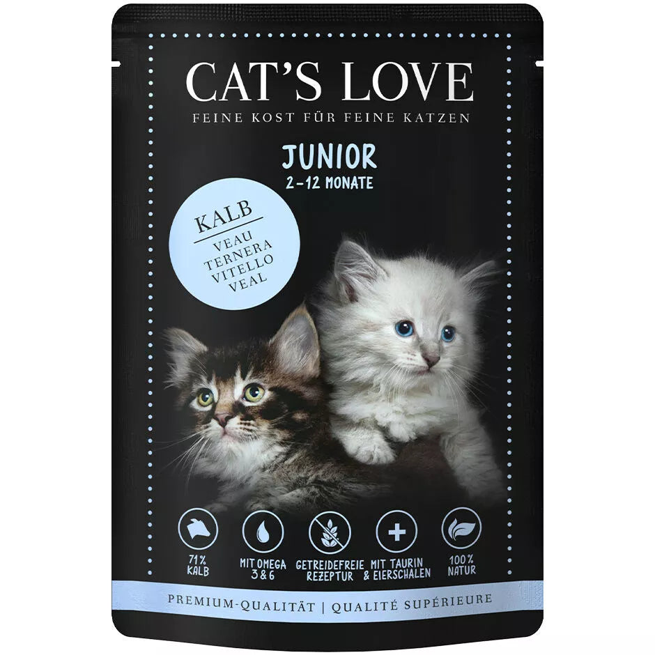 Cat's Love Junior ternera 85g
