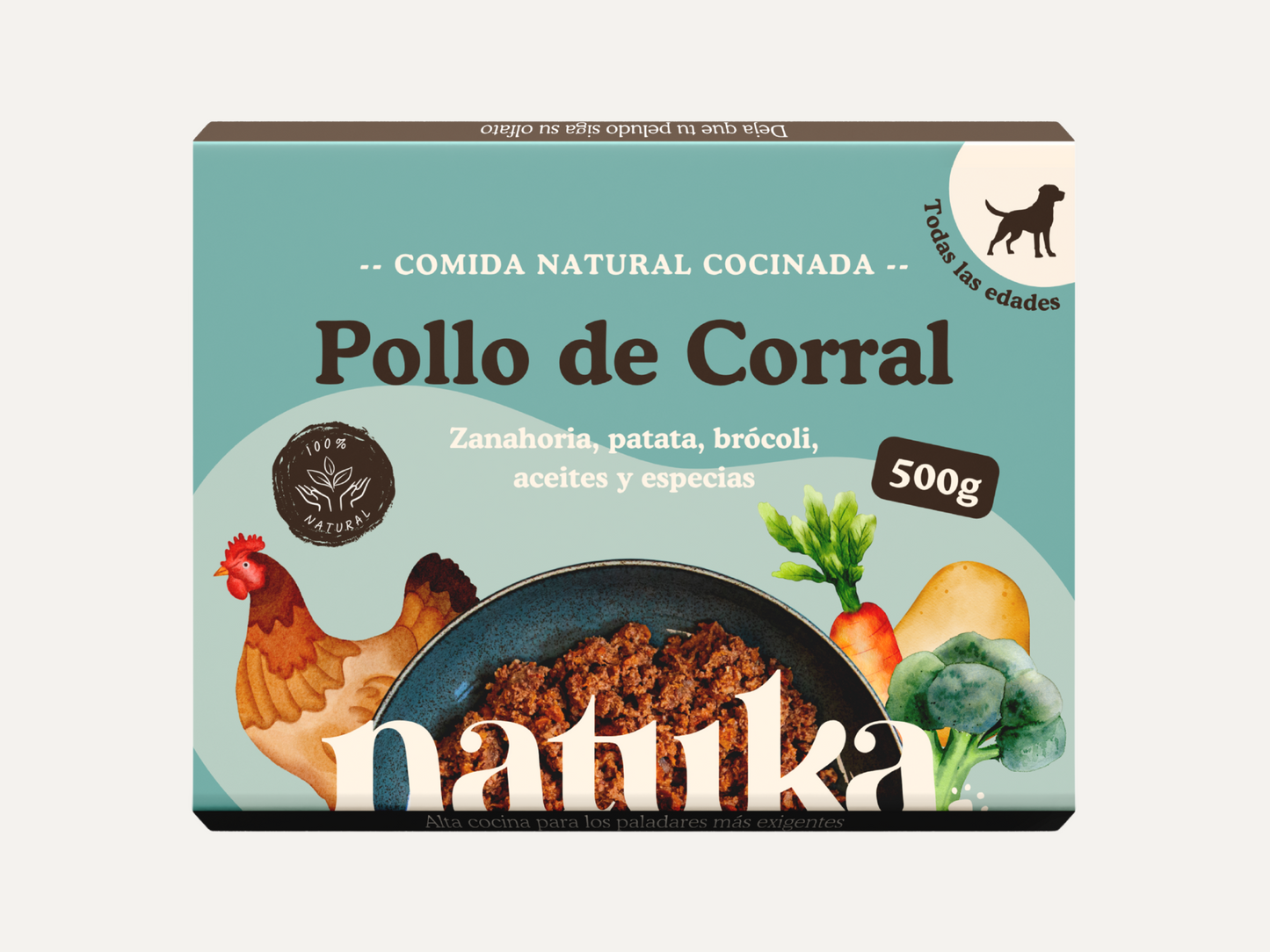 Natuka Menú cocinado de pollo de corral