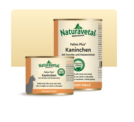 Naturavetal: Conejo con zanahoria y hierba gatera
