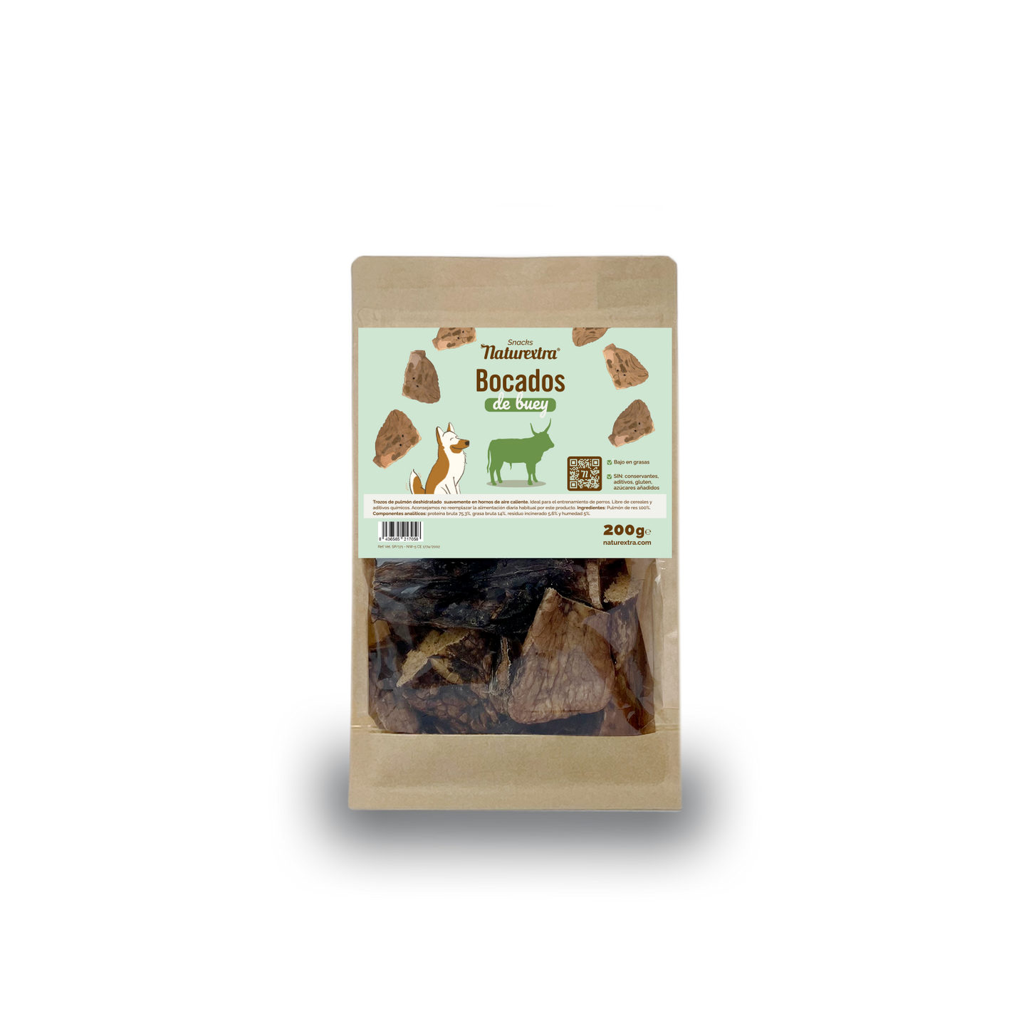 Naturextra Bocados de buey 200g