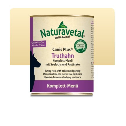 Naturavetal: Menú completo de pavo 800g
