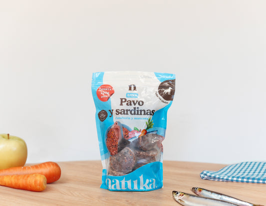 Natuka Menú de pavo y sardinas 900g