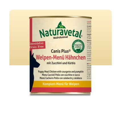 Naturavetal: Menú para cachorros de Pollo 800g